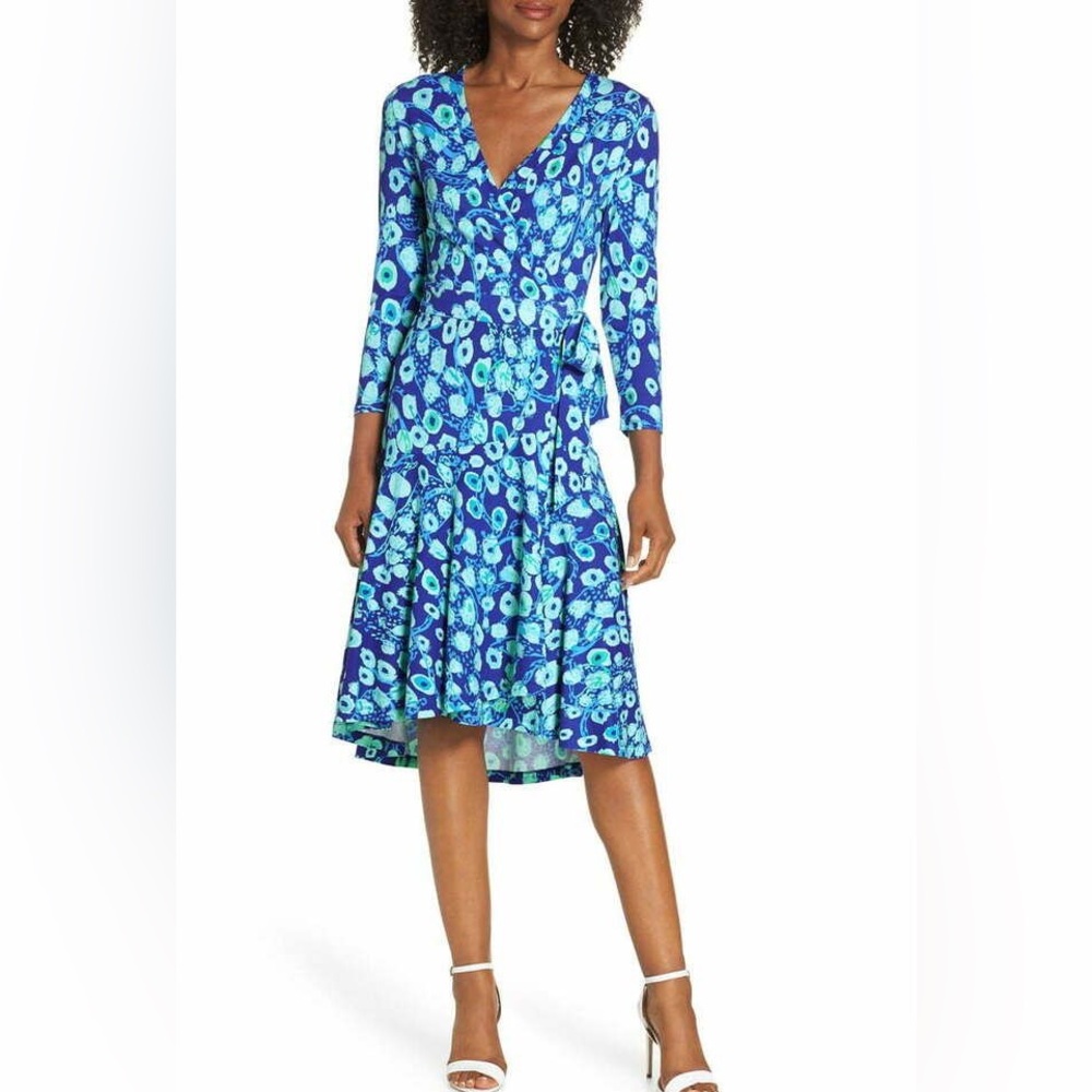 Lilly Pulitzer Blue and Teal Midi Dress